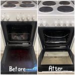 Professional oven cleaning in London by skilled cleaners, removing grease and grime for a sparkling clean and odor-free cooking appliance.